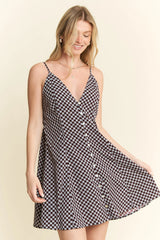 Checkered Sleeveless Dress Jade By Jane