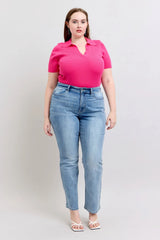 Plus Size High Waist Dad Jeans Judy Blue