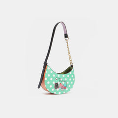 Vegan Leather Polka Dot Shoulder Bag Nicole Lee USA
