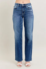 High Waist 90's Straight Leg Jeans With Plus Size Judy Blue