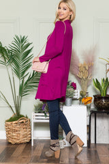 Open Front Cardigan with Pockets Celeste