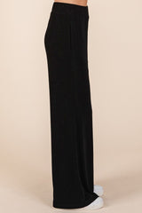 Elastic Waist Pants with Side Pockets Mittoshop