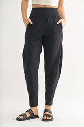 Flowbarrel High Waist Active Pants Mono B BLACK M