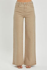 Tummy Control High Rise Wide Leg Jeans Risen