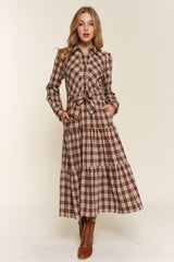 Plaid Tiered Midi Shirt Dress And the Why