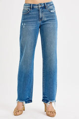Mid Rise Baggy Jeans With Plus Size Risen