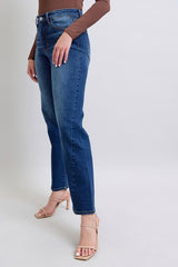 Side Seam Detail Straight Jeans with Pockets Judy Blue