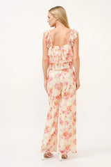 Tiered Ruffled Floral Fishnet Top And the Why