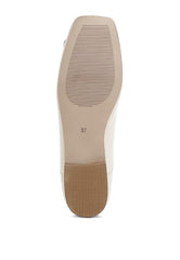 Lutten Square-Toe Bow Ballerinas Rag Company