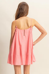A-Line Flowy Mini Cami Dress with Pockets HYFVE
