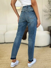 Mid Rise Rigid Magic Release Hem Jeans Judy Blue