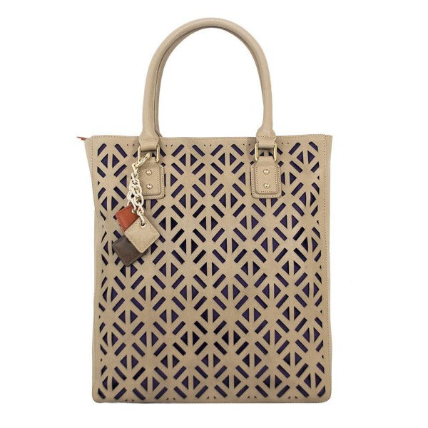 Luminous Leather Bag - Tan ClaudiaG Collection As Shown One Size