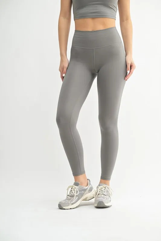 Venice Cloud Light Contour High-Waisted Leggings Mono B NEW PEWTER M