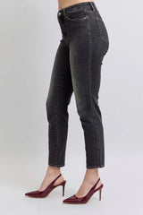Mid Rise Tummy Control Slim Jeans Judy Blue