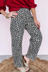 Leopard Print Barrel High-Rise Statement Jeans Simmer & Fay