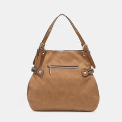 Side Braided Tassel Inlaid Rhinestone Embroidery Hobo Bag Nicole Lee USA