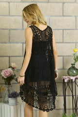Crochet Lace Sleeveless Vest Cardigan Adora