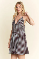 Checkered Sleeveless Dress Jade By Jane