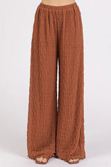 Textured Stretchy Crop Tank and Pants Set Mittoshop