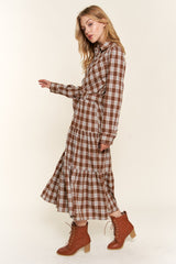 Plaid Tiered Midi Shirt Dress And the Why