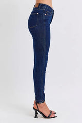 Mid Rise Tummy Control Classic Skinny Jeans Judy Blue