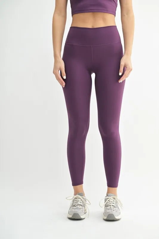 Venice Cloud Light Contour High-Waisted Leggings Mono B MERLOT S
