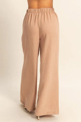 Elasticized Waist Wide Leg Pants HYFVE
