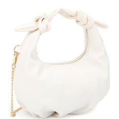 Smooth Round Twist Handle Zipper Chain Bag SALE