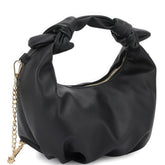 Smooth Round Twist Handle Zipper Chain Bag SALE