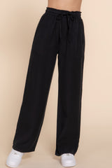 Tie Elastic Waist Tencel Long Pants Simmer & Fay