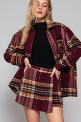 Plaid Wrap Jacquard Skort Simmer & Fay