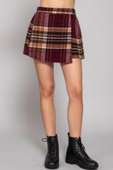 Plaid Wrap Jacquard Skort Simmer & Fay
