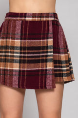 Plaid Wrap Jacquard Skort Simmer & Fay