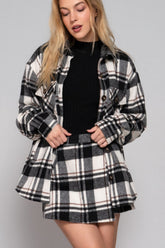 Plaid Wrap Jacquard Skort Simmer & Fay