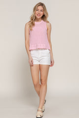 Sleeveless Crochet Spring Sweater Simmer & Fay