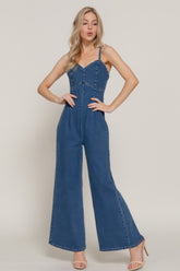 Cami Stretch Denim Jumpsuit Simmer & Fay S