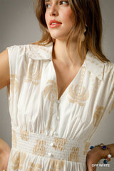 Tropical Breeze Embroidered Midi Dress Simmer & Fay