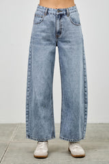 High Rise Low Curve Barrel Jeans Saige Jeans