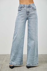 High Rise Wide Leg Jeans Saige Jeans