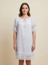 Solid Short Sleeve Dress Mile Gabrielle S