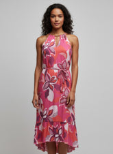 Floral Sleeveless High‑Low Ruffle Dress Mile Gabrielle S