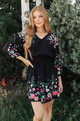 Happy To See You Floral Embroidered Dress SALE
