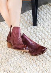 Kickin' Booties in Burgundy Naughty Monkey