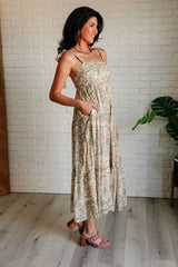 Tiptoe Through the Tulips Square Neck Tiered Dress Polagram