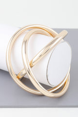 Triple Shiny Bangle Bracelet Simmer & Fay Gold