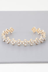 Flower Chain Bracelet Simmer & Fay Gold clear
