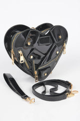 Heart Shape Jacket Crossbody Bag Simmer & Fay
