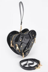 Heart Shape Jacket Crossbody Bag Simmer & Fay