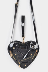 Heart Shape Jacket Crossbody Bag Simmer & Fay