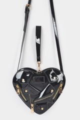 Heart Shape Jacket Crossbody Bag Simmer & Fay